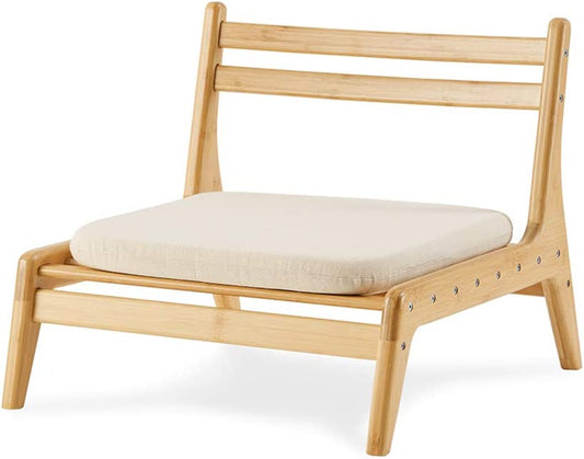 "Zen-Inspired Bamboo Floor Chair: Experience Comfort and Serenity with This Stylish Japanese Meditation Seat, Perfect for Living Rooms, Balconies, and More!"
